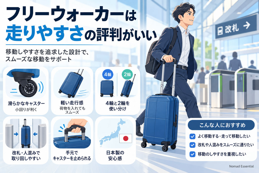 フリーウォーカーは走りやすさの評判がいい