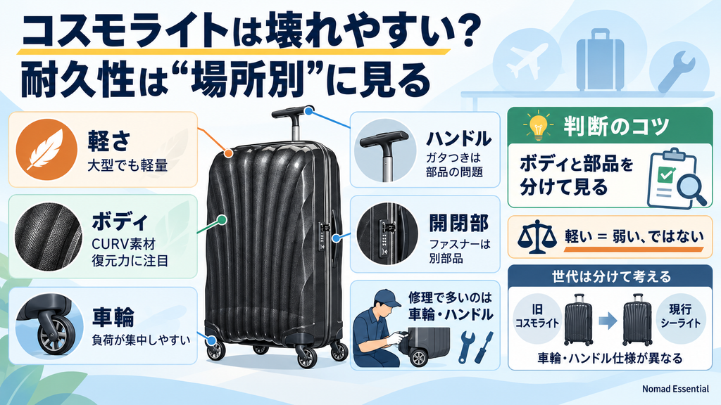 壊れやすいかどうかはボディと部品を分けて見る