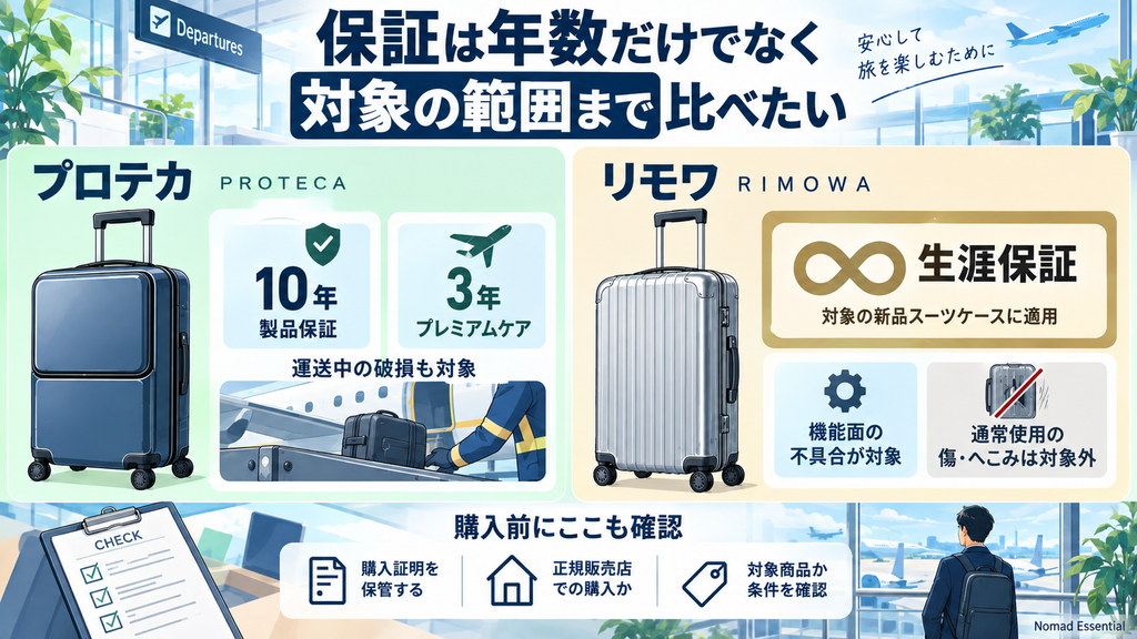 保証は年数だけでなく対象の範囲まで比べたい