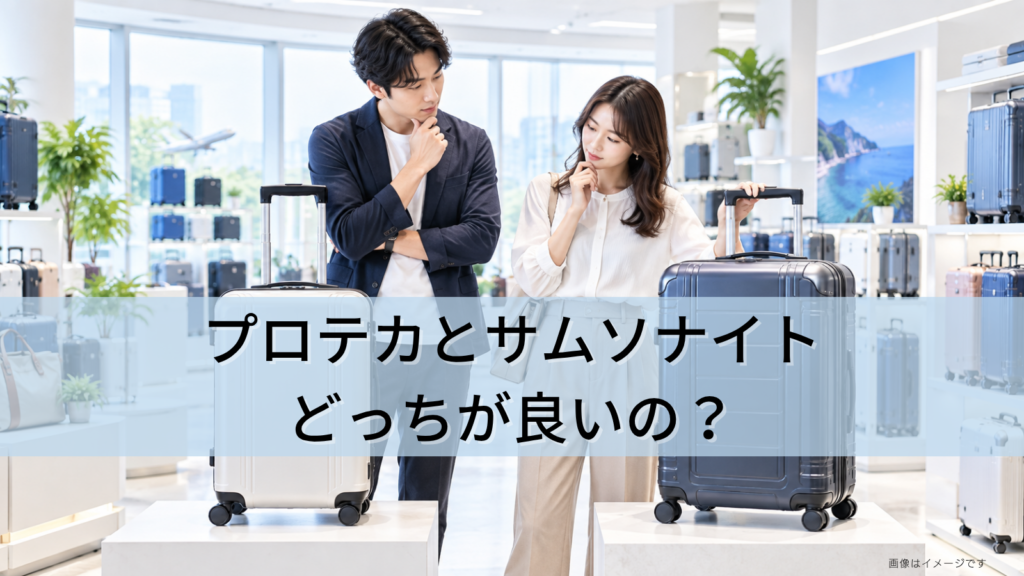 プロテカとサムソナイトのスーツケースはどっちが良いの？