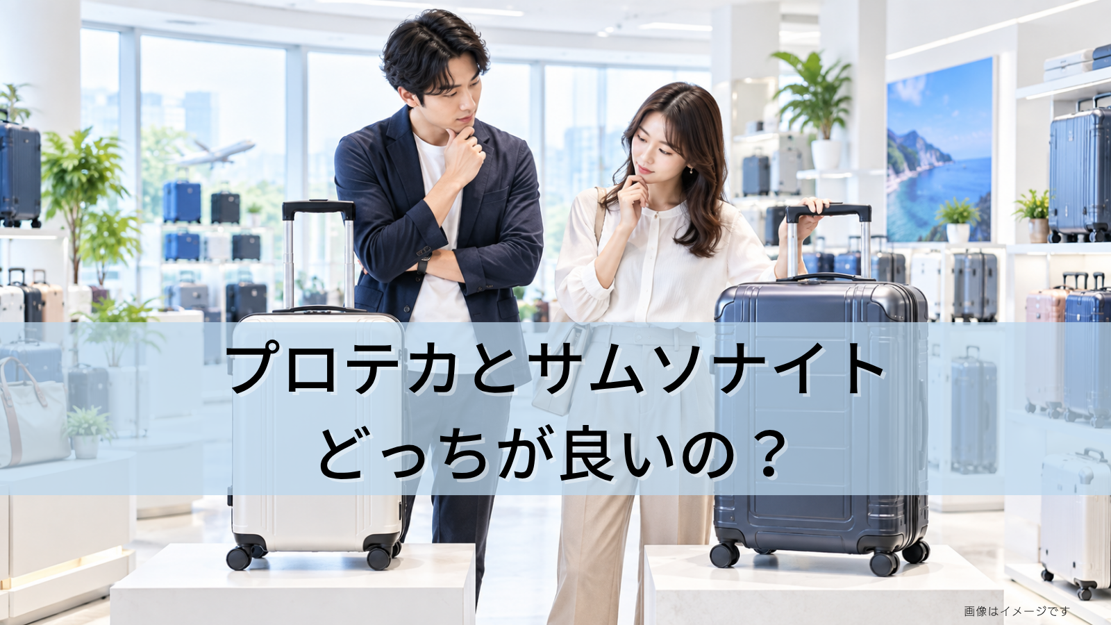 プロテカとサムソナイトのスーツケースはどっちが良いの？
