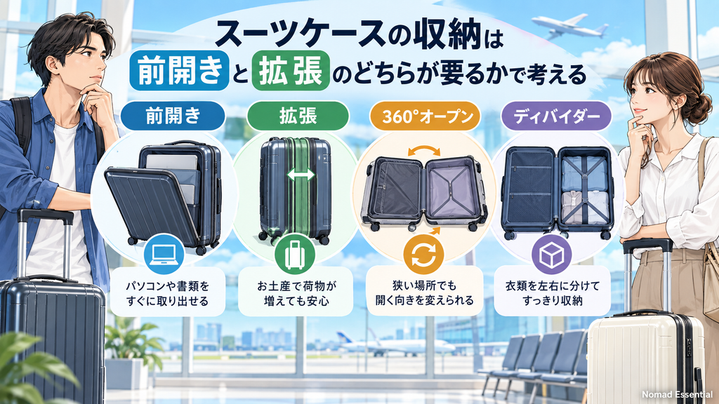 収納は前開きと拡張のどちらが要るかで考えよう