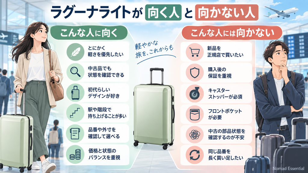 ラグーナライトが向く人と向かない人