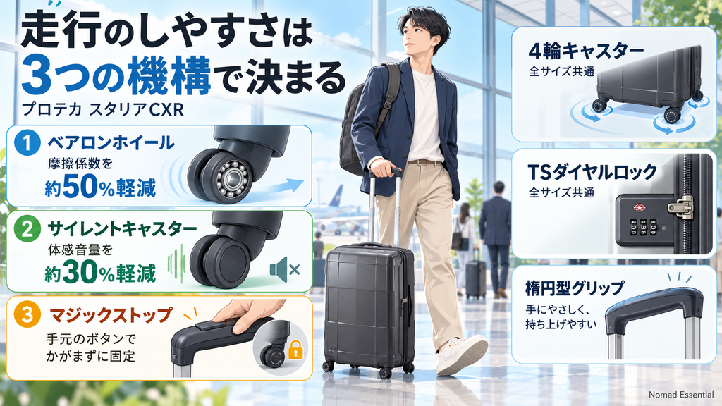 走行のしやすさは3つの機構で決まる