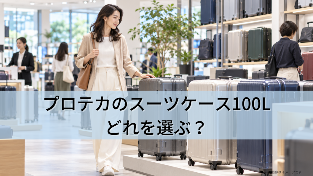 プロテカのスーツケース100Lはどれを選ぶ？